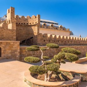 the walls of the old town - Baku Azerbaijan