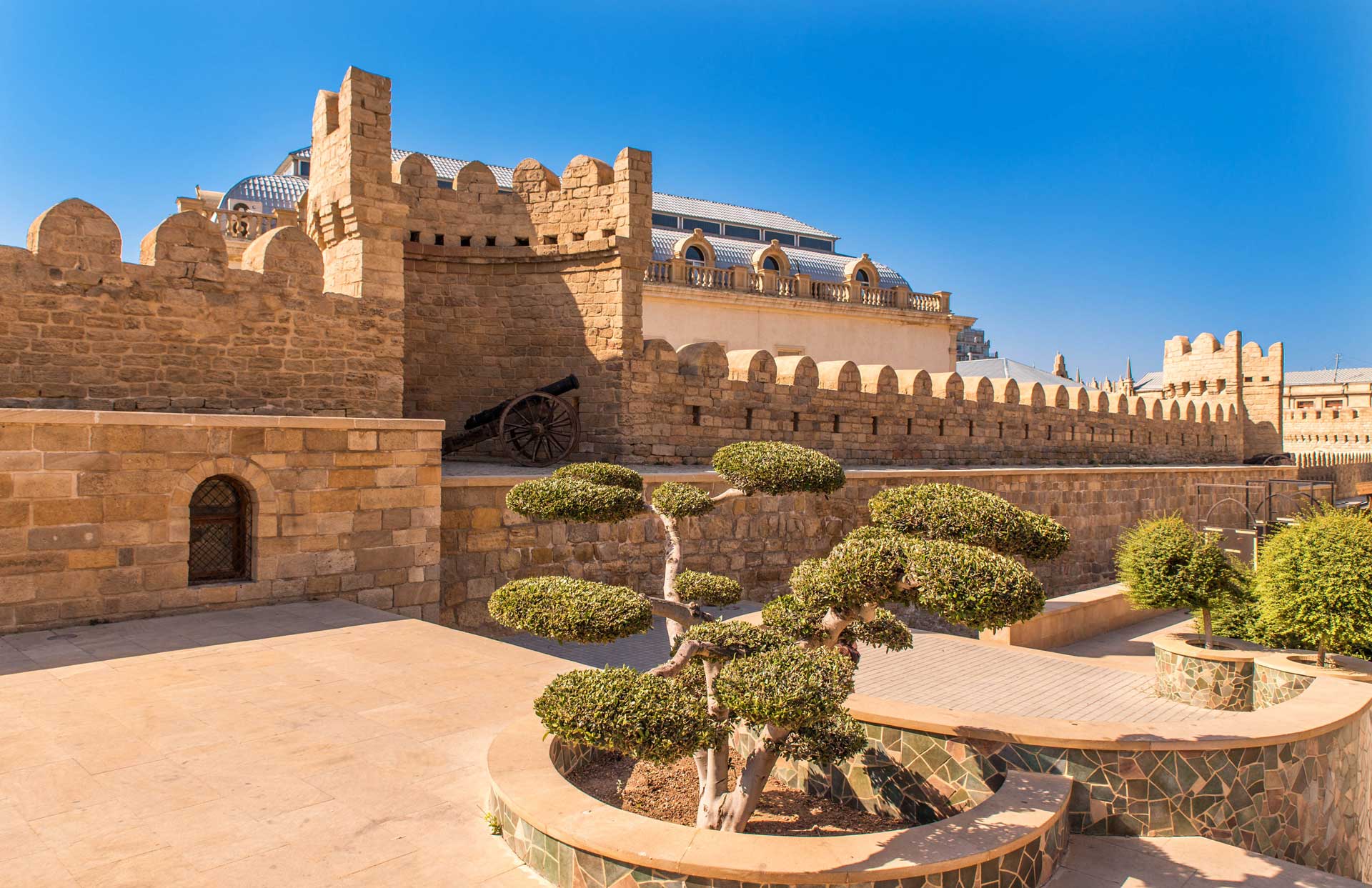 the walls of the old town - Baku Azerbaijan