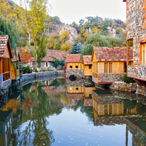 tourist town of Dilijan, Armenia. Little Switzerland of Armenia’’.